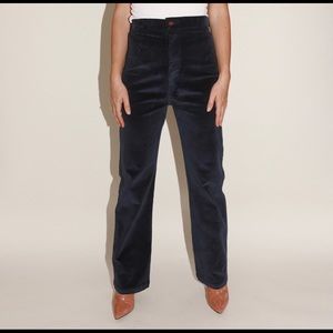 Sugarhighlovestoned - Cosmos Pant - Navy Corduroy